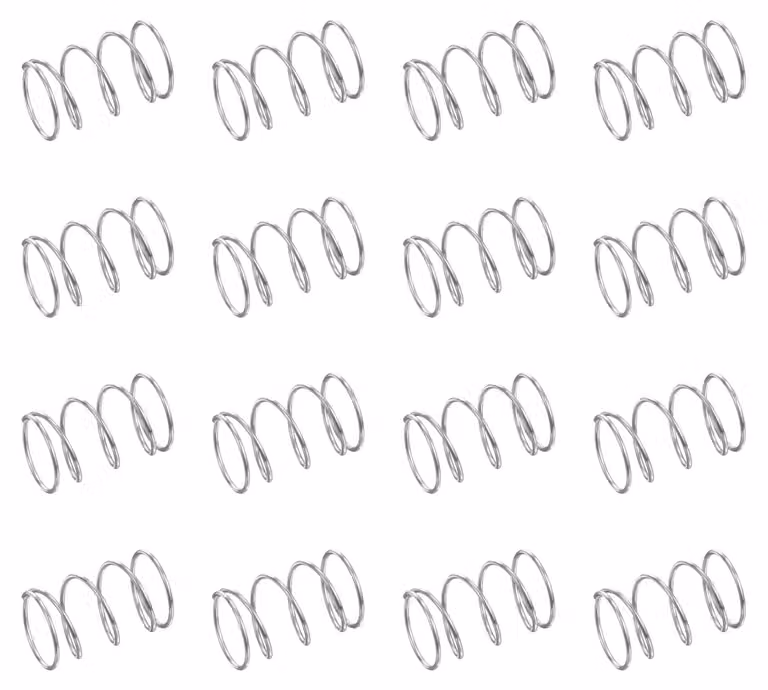 Molle a compression, 50 pezzi, 0,4x7x10 mm, acciaio inossidabile 304