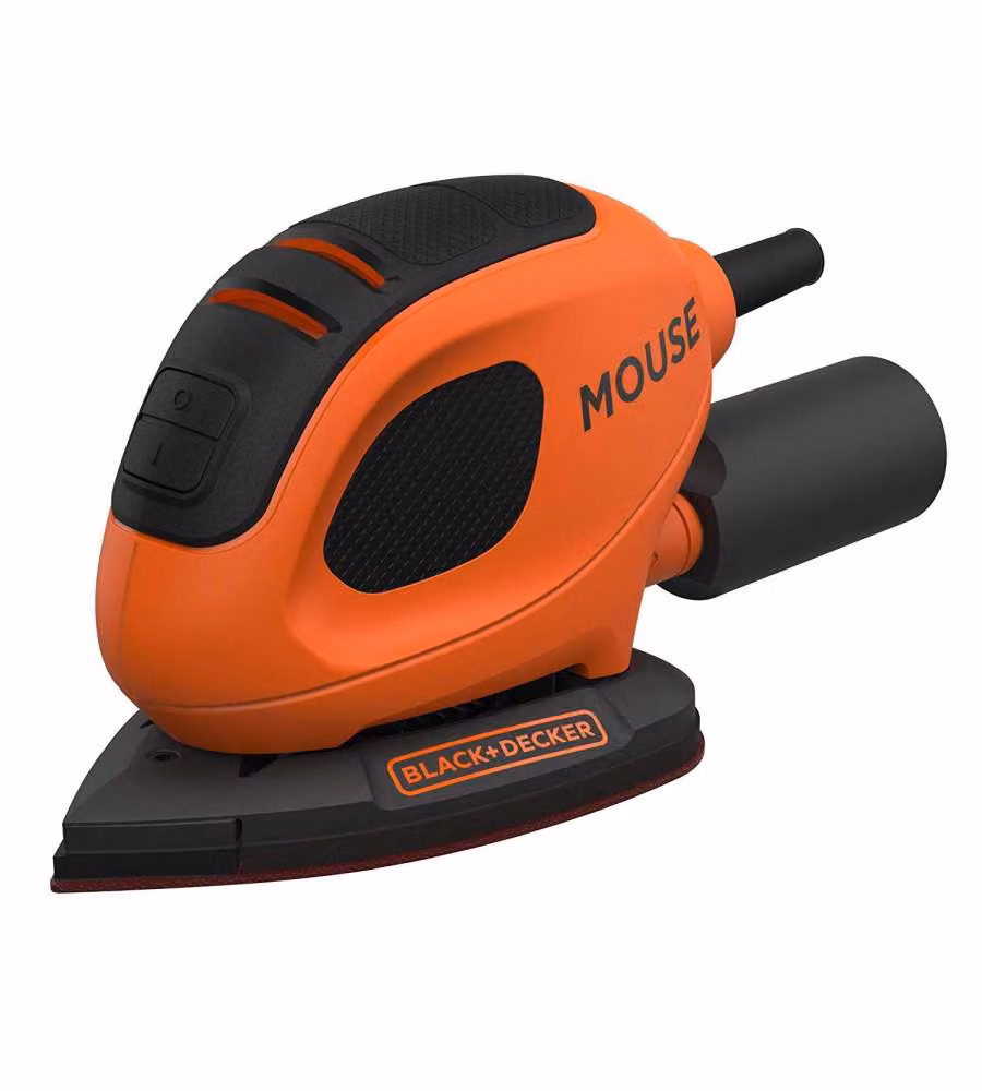 Black+Decker Levigatrice Mouse Multifunzione 55W Nero e Arancione – 2