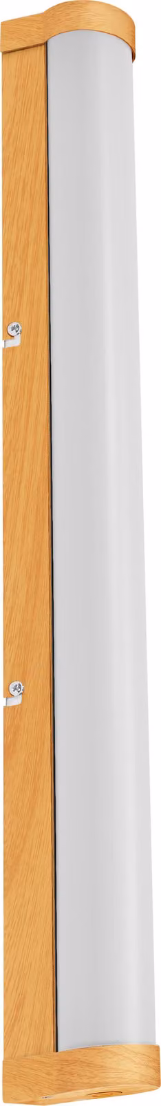 OSRAM ORBIS Tube LED specchio/parete, vetro satinato/legno, 12W, 1200lm, dimmerabile, 3000/4000K regolabile tramite interruttore a parete, diametro 60cm, protezione IP44 contro corpi estranei/spruzzi d'acqua