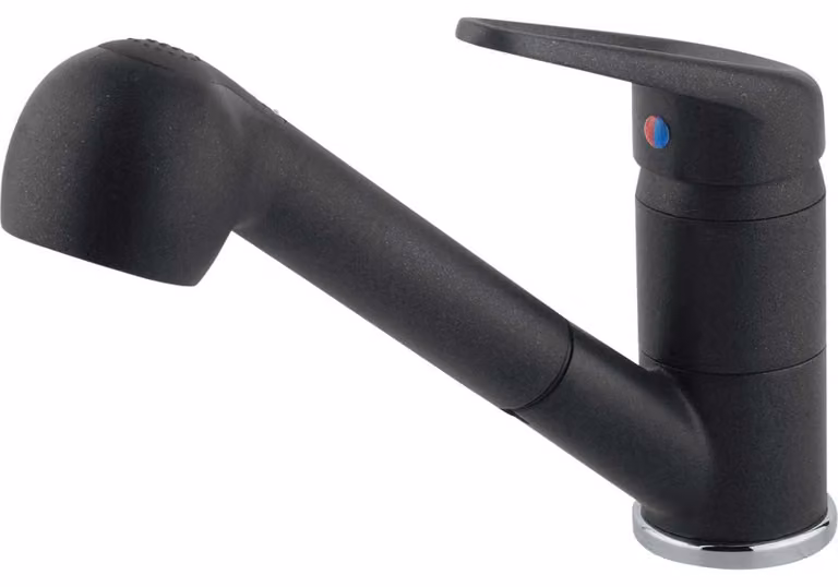 Franke Novara-Plus miscelatore in ottone con doccetta estraibile Onyx 1150692886