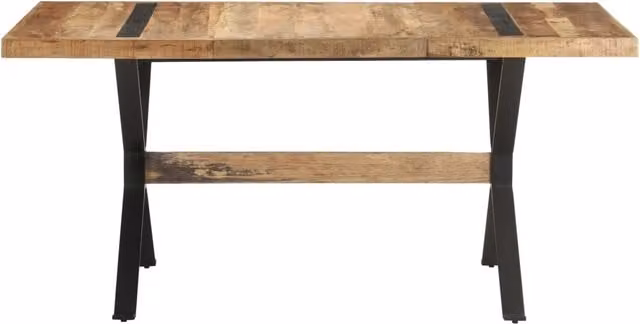 Tavolo da Pranzo | Tavolo da cucina 160x80x76 cm in Legno Massello di Mango Grezzo