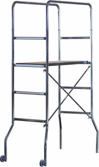 Trabattello in acciaio zincato Marchetti colore argento L: 60 cm, P: 130 cm, H: 188 cm