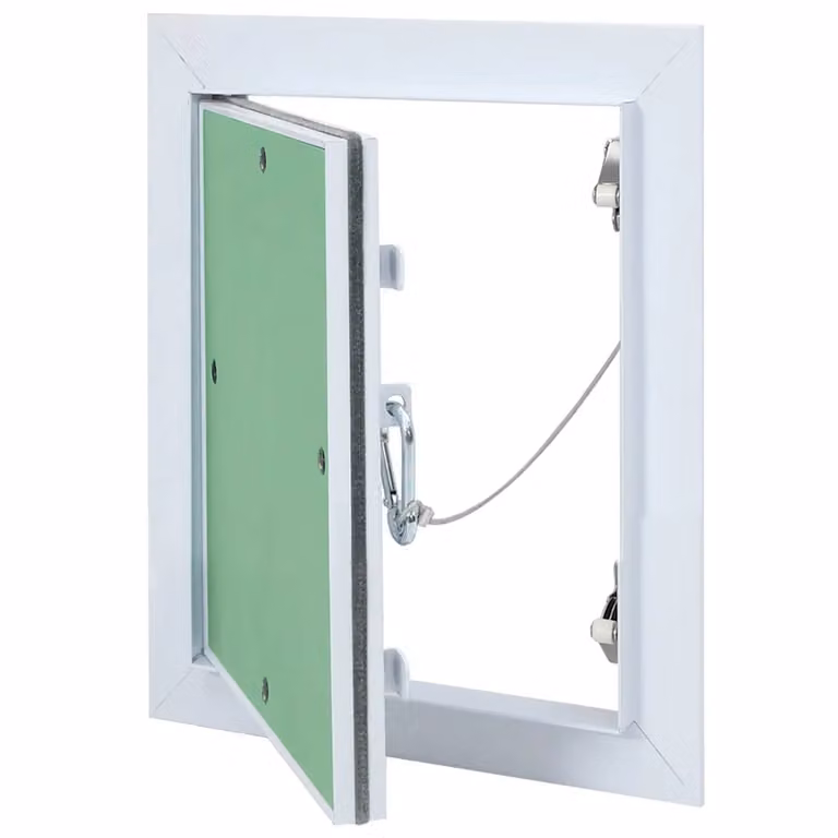 Pannello di accesso in alluminio vidaXL verde e argento 20 x 25 cm