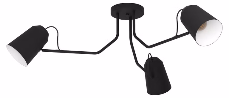 Eglo 900188 LORETO E27 tripla plafoniera Ø1145mm nero bianco