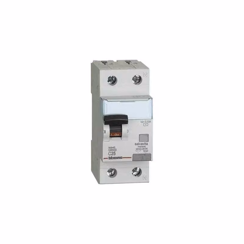 Interruttore Magnetotermico Differenziale Salvavita BTicino Ga8813Ac25 1P+N 25A Bianco – 2