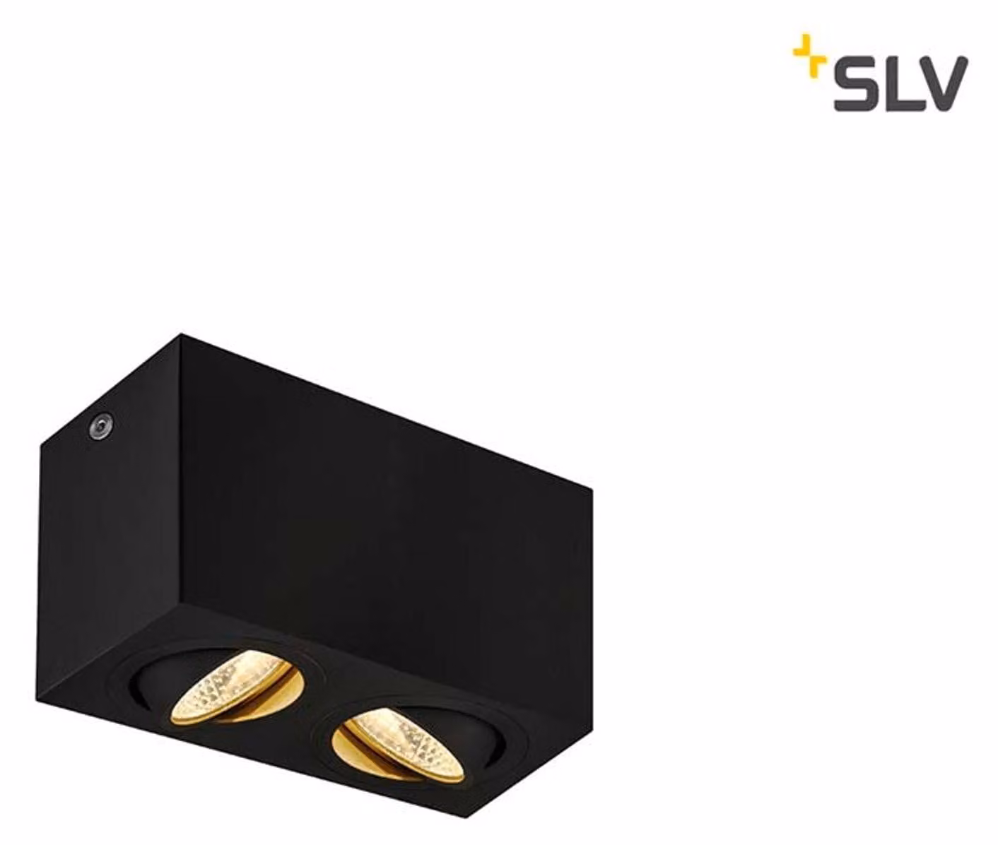 Triledo Doppia plafoniera a 2 luci LED nero