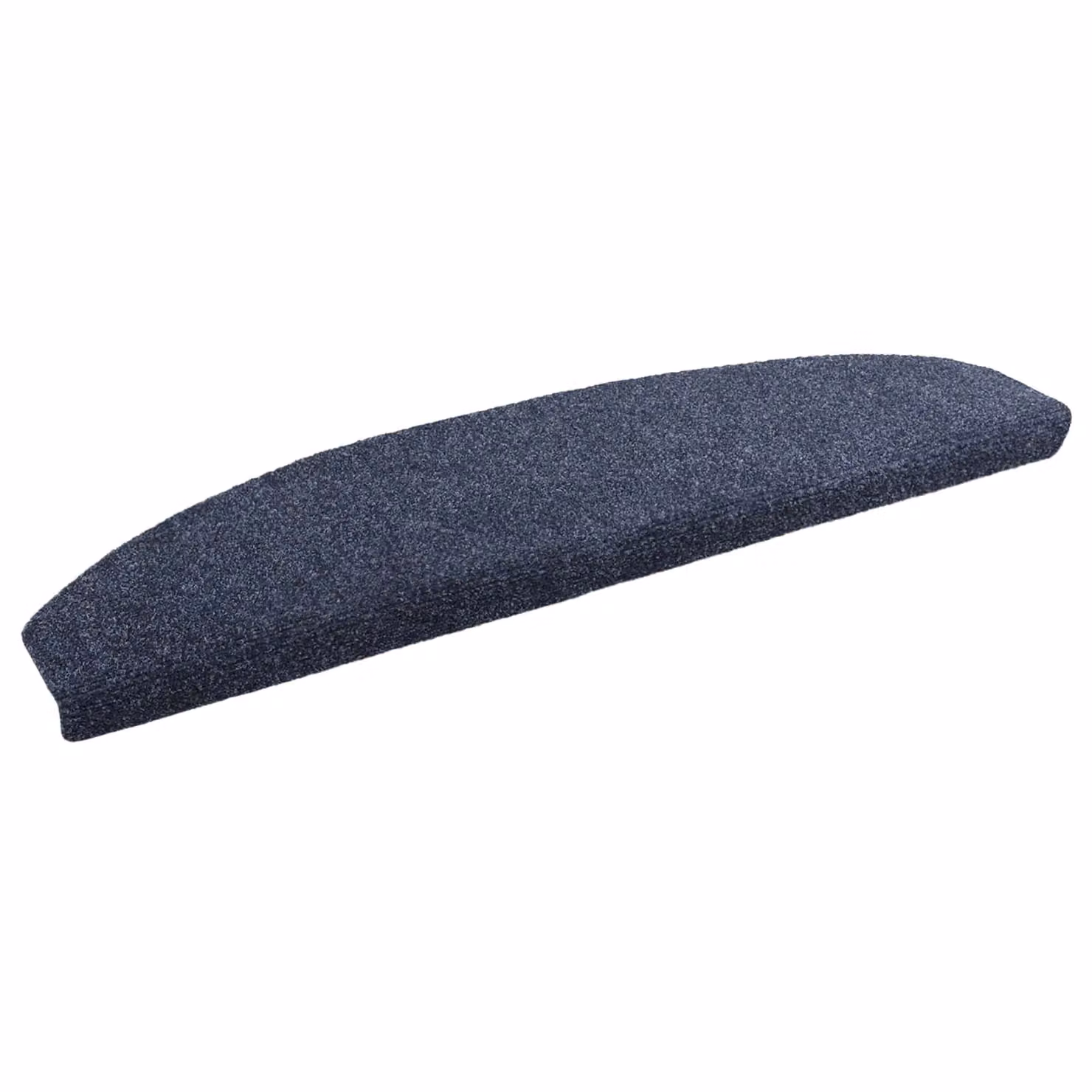 vidaXL Tappetini per scale autoadesivi antiscivolo in polipropilene, 15 pezzi, Blu, L 80 cm x P 24,5 cm x H 3,5 cm
