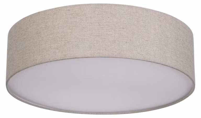 REV Lampada da soffitto LED Lampada da soffitto r 40 cm Paralume in tessuto in stile vintage
