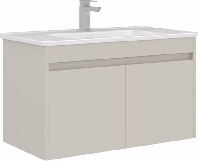 Mobile lavabo "Arno 85" - 85 x 45 x 52 cm - Cashmere