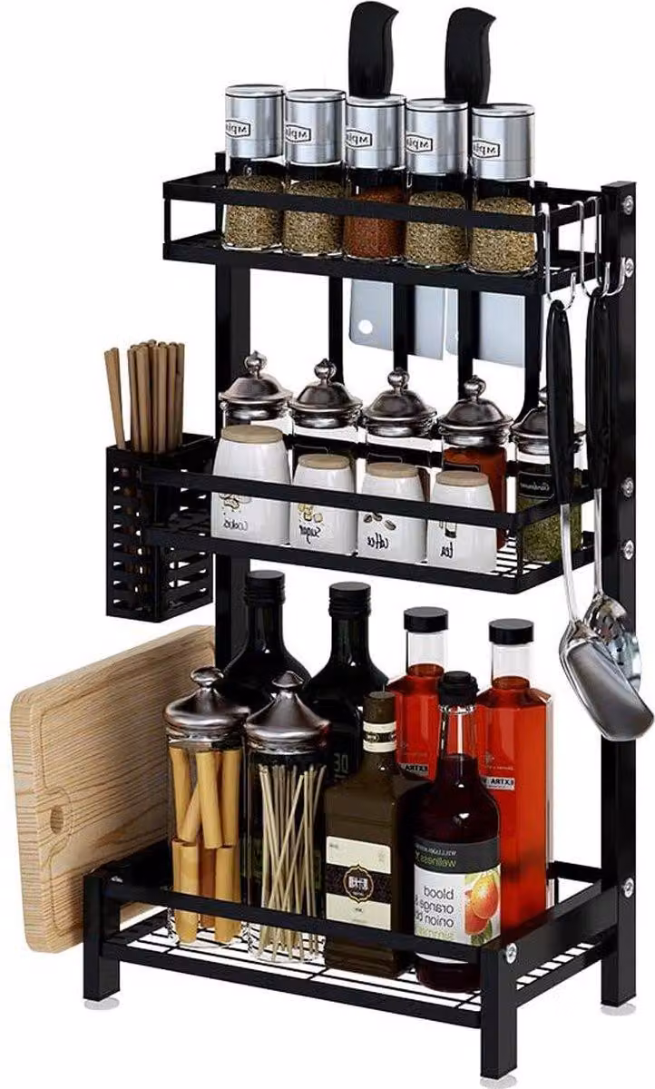 Scaffale per la cucina, di alta qualità, scaffale per erbe aromatiche, portavasetti per erbe aromatiche, organizer per vasi di erbe aromatiche per la cucina.