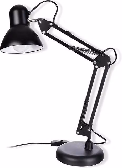 Lampada da tavolo LED nera regolabile per ufficio e camera da letto L/P/H: 29 x 16 x 16 cm