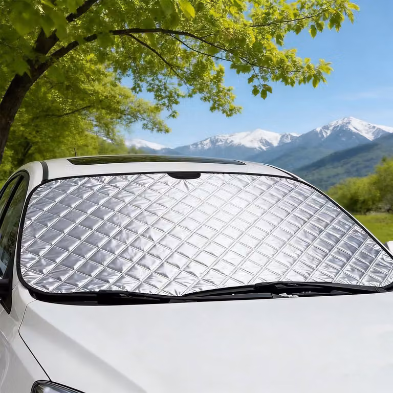 Copertura parasole per parabrezza, compatibile con auto, SUV e camion, pieghevole, per proteggere dal sole, dal gelo e dai raggi UV