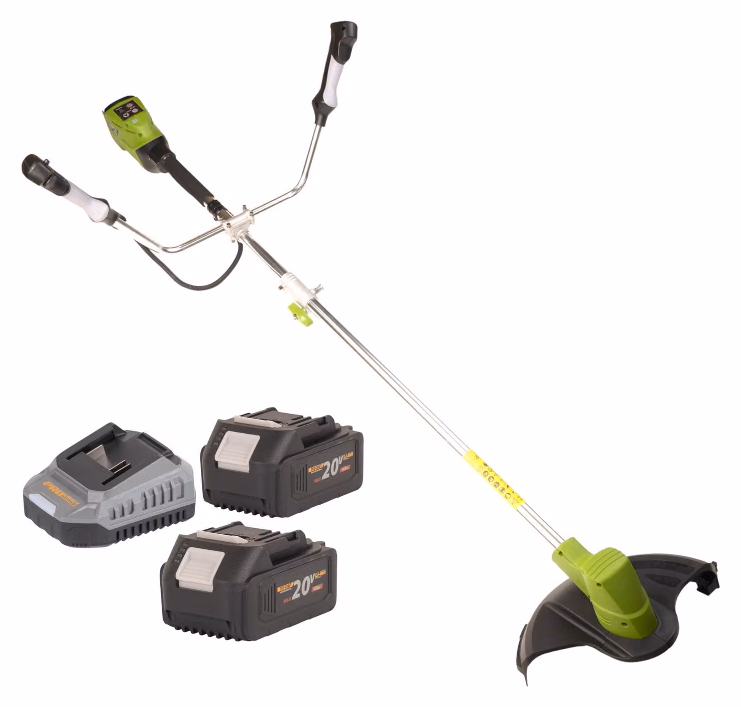 Decespugliatore a batteria Procraft PTA30 20 V 300 mm Brushless + 2x batteria 4,0 Ah + caricabatteria
