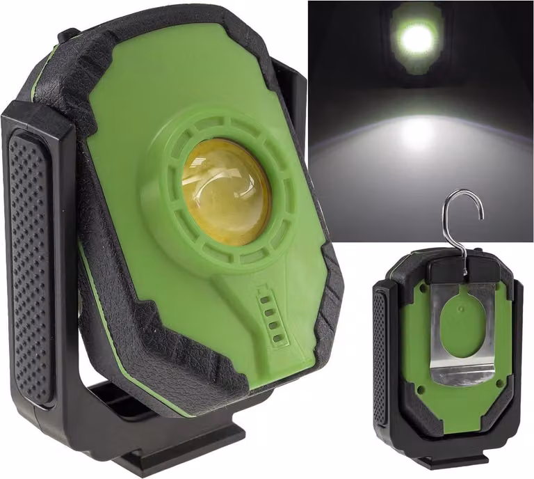 ChiliTec Luce da lavoro ricaricabile a LED, 15W, 1000lm, IP44