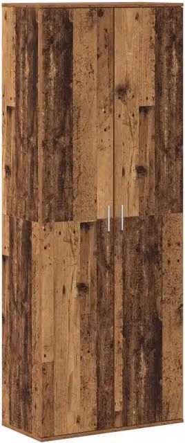 Credenza | Madia | Buffet da pranzo | Armadio da pranzo Legno vecchio 70 x 33.5 x 180 cm Legno multistrato