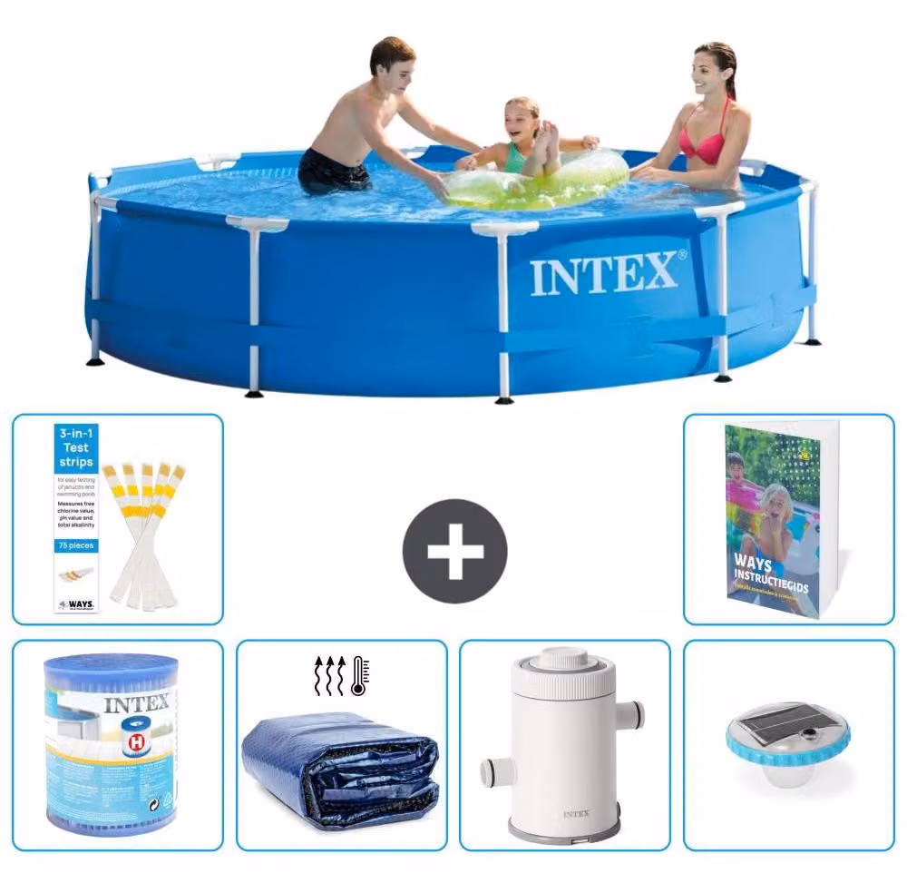 Piscina autoportante rettangolare - 305x76 cm - 5 pezzi - Modello S101