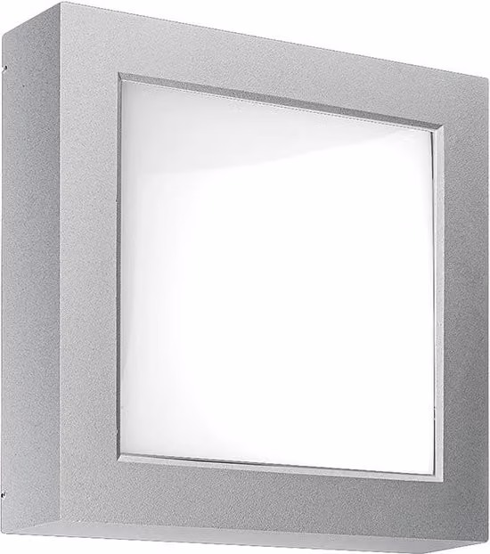ENTER – Applique/Plafoniera LED 23W Bianca 3000K IP65 - Illuminazione per Esterni quadrata ad alta resistenza agli agenti atmosferici
