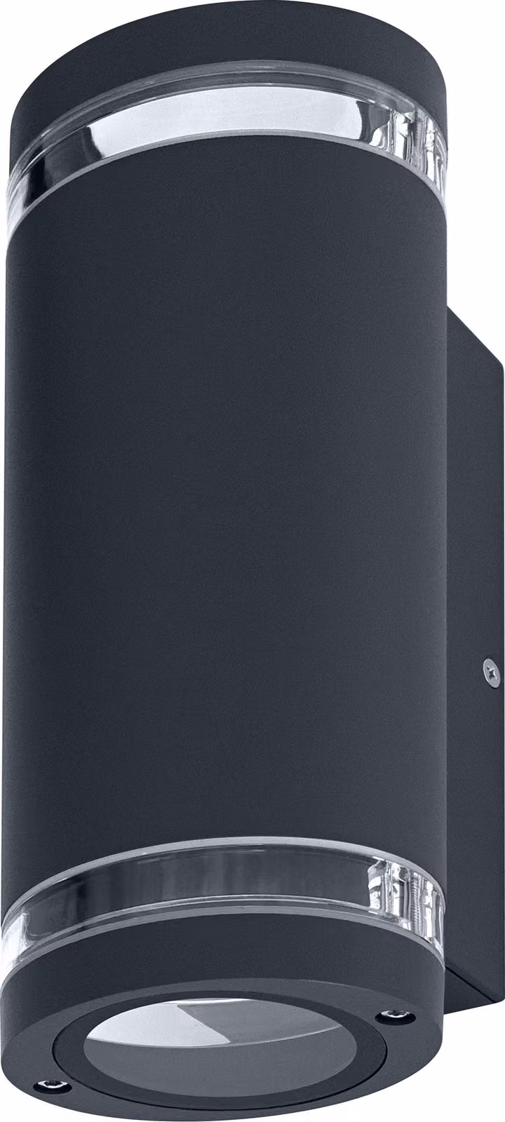 OSRAM lampada da parete per esterni Up/Down GU10 con anello di separazione, alloggiamento in alluminio in grigio scuro, protezione IP44 e IK03, lampada da parete per facciate e ingressi