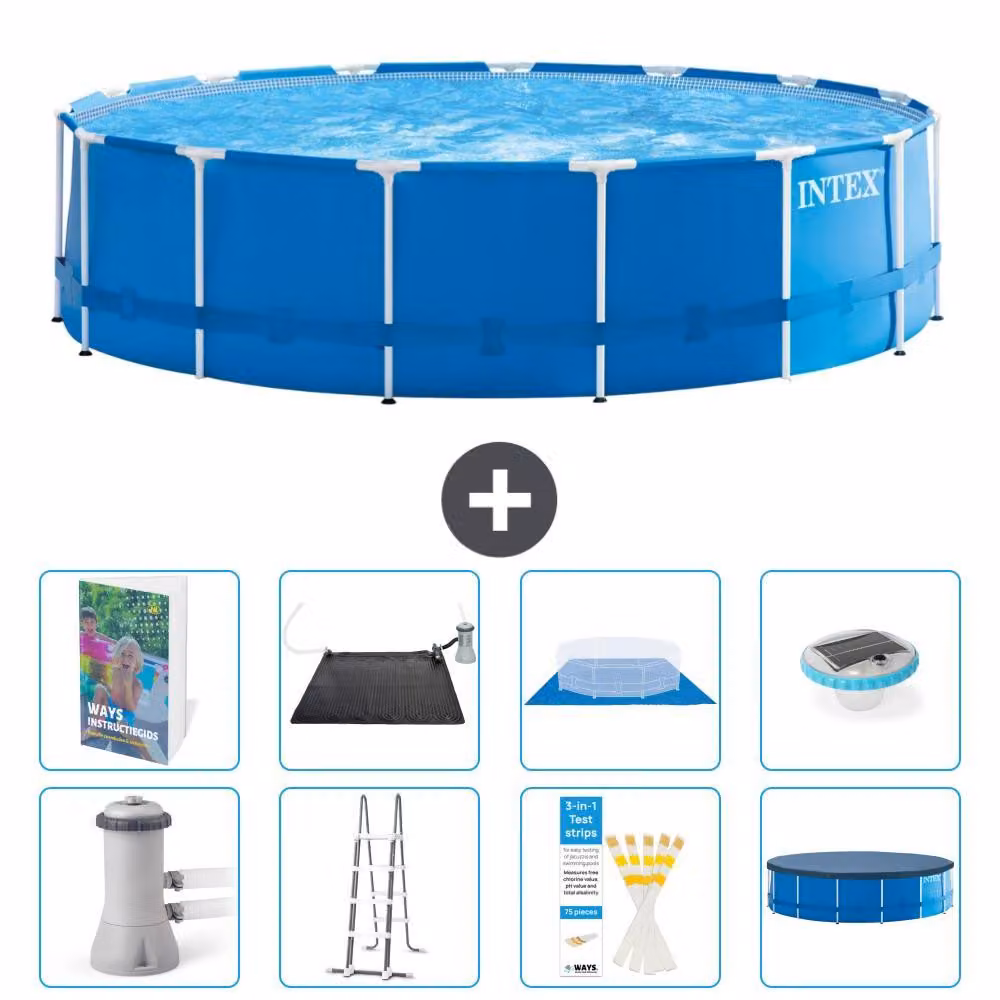 Piscina fuori terra a struttura - 457x122 cm - 7 pezzi - Modello S598