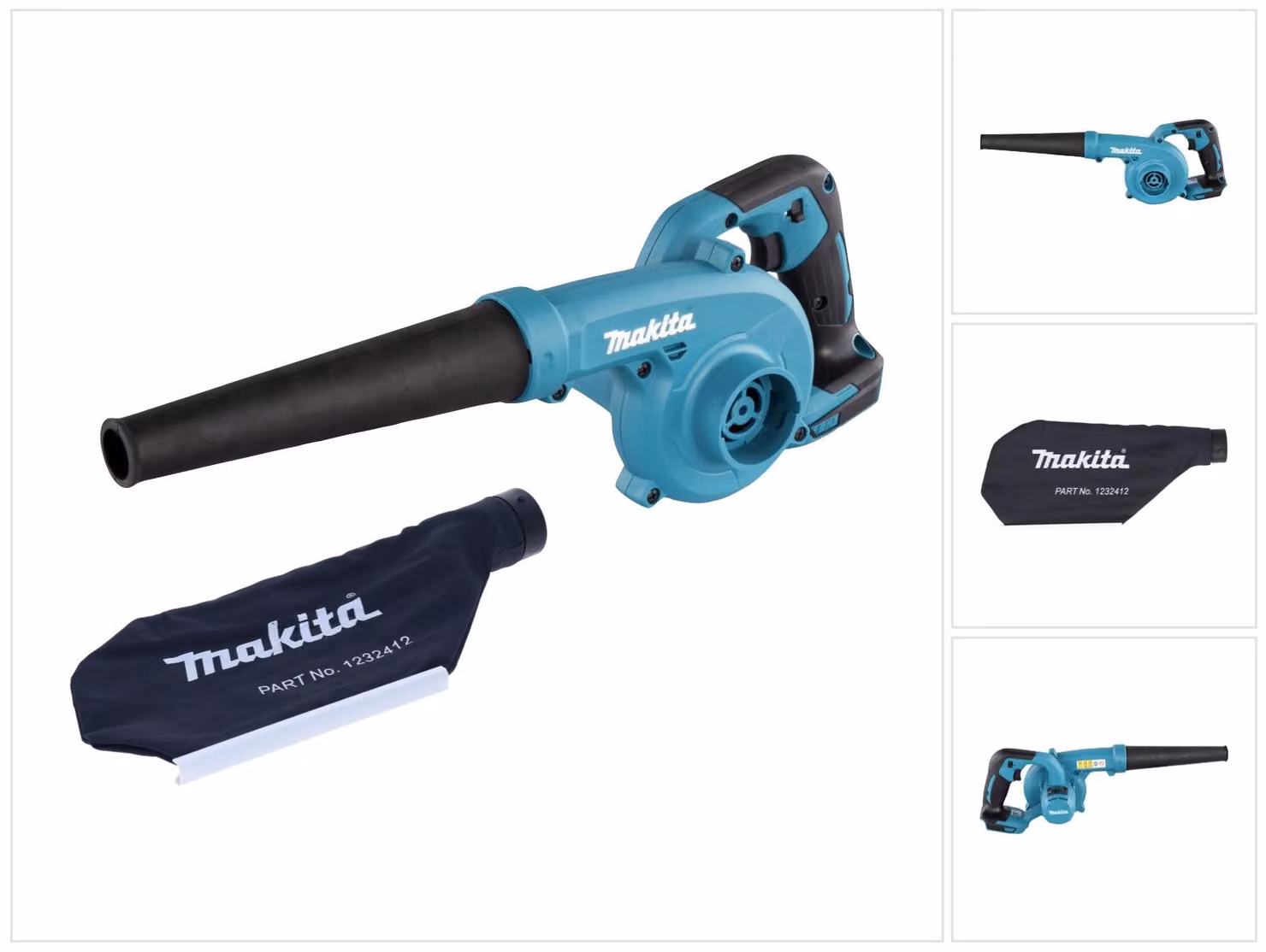 Makita DUB 185 Z Soffiatore a batteria 18 V + sacco di raccolta - senza batteria, senza caricabatteria