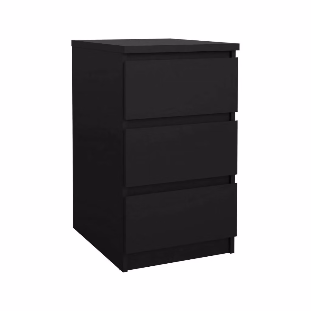 Cassettiera DMORA multifunzione moderna in colore nero, L 50 cm x P 40 cm x H 70 cm – 2