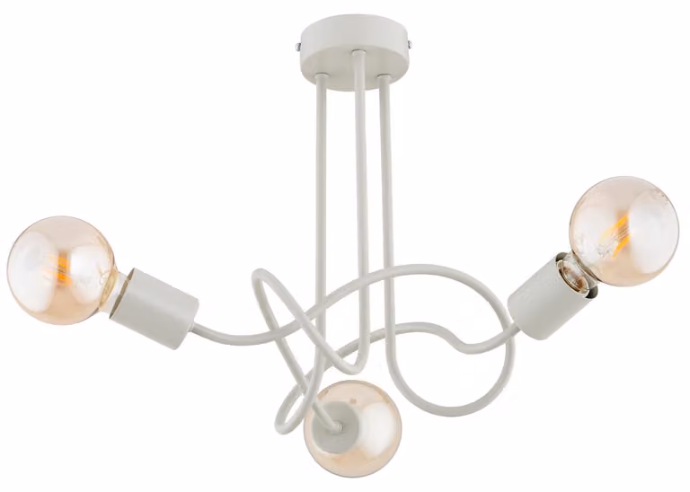 Lampada da soffitto WINGO grigia 3xE27x15W in metallo, dimensioni: 36x41x41 cm, IP20, Alfa