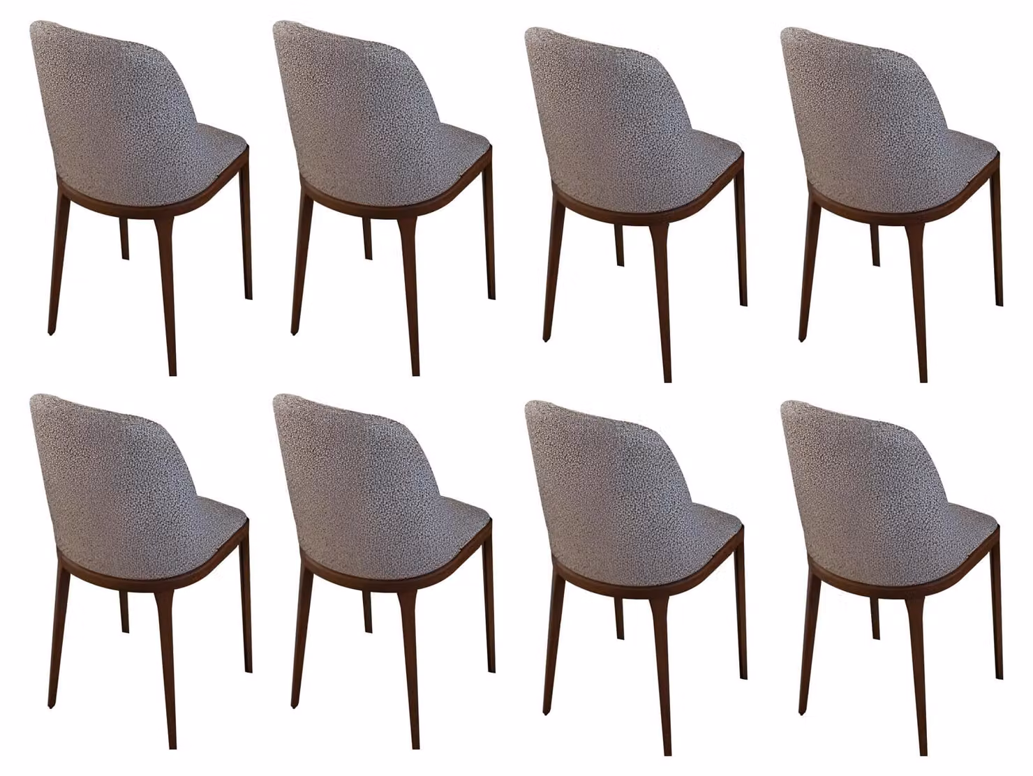 Stilvoller Stuhl-Set Moderne Küchenstühle Exklusive 8x Sitzstühle
