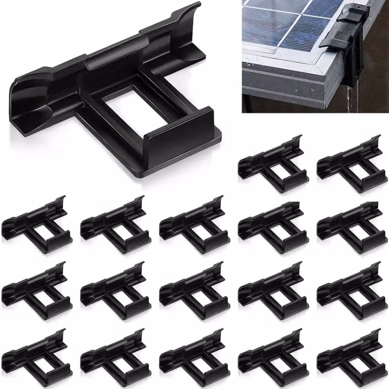 40 clip per il fissaggio di tubi di scarico solari, clip per pannelli fotovoltaici, 30 mm, in plastica