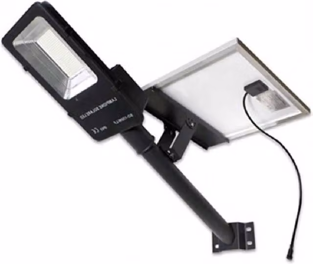 Trade Shop - Faro Led Lampione 200w Con Pannello Energia Solare Kit Staffa Incluso So-200w-lf -