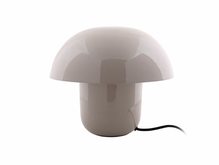 Leitmotiv - Lampada da tavolo Fat Mushroom - Grigio - 29x29x25cm Lampada da tavolo - Lampada da comodino, soggiorno, camera da letto