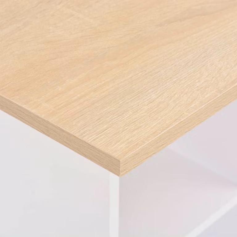 vidaXL Tavolo da bar bianco e rovere Sonoma 60x60x110 cm