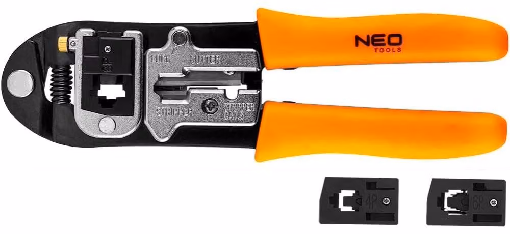 NEO TOOLS Pinze per terminali telefonici 4P, 6P, 8P