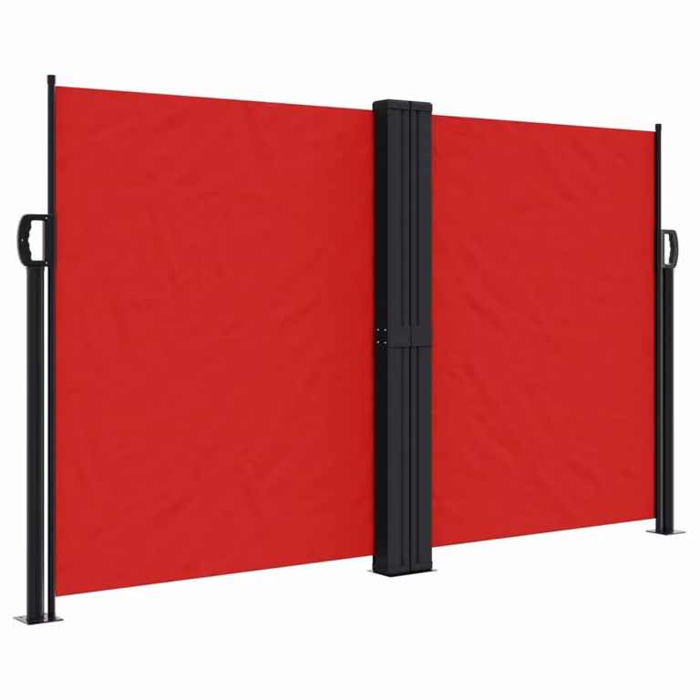 Tenda da Sole Laterale Retrattile Rossa 140x1000 cm