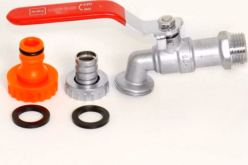Valvola a sfera in uscita DN20 Rubinetto da 3/4" Valvola a sfera Rubinetto per tubi flessibili Rubinetto da giardino INV-ZW-64S20
