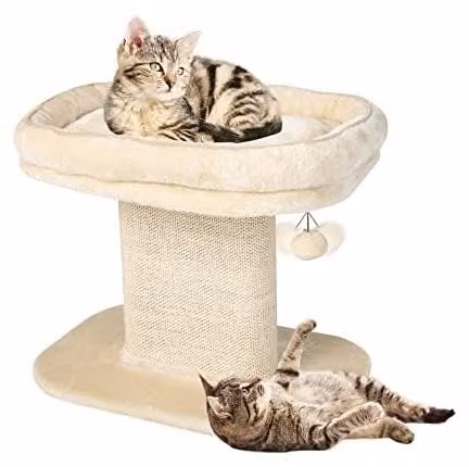 Albero per gatti con seduta in peluche e giochi