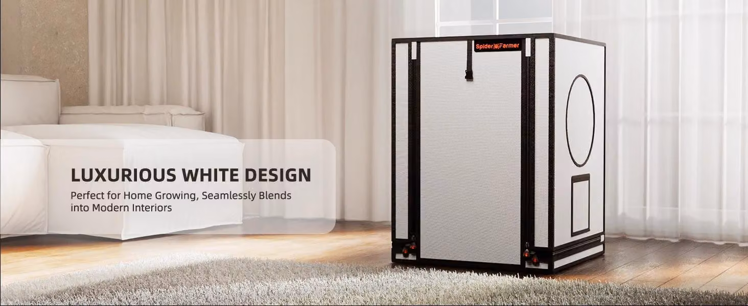 Tenda da coltivazione Growbox - SF-60x60x80 - 60×60×80 cm - Tessuto Oxford - Idroponica indoor - Compatta - Per talee
