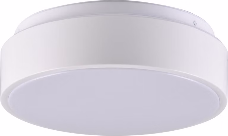 Plafoniera LED rotonda RENE bianca 15W, luce bianca neutra 900 lm, plastica, dimensioni: 10x28x28 cm, IP44, Polux