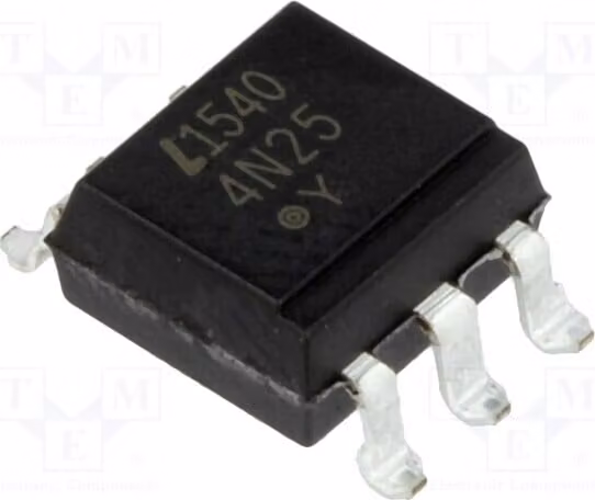 2 optoaccoppiatori, canali: 1, tecnologia SMD, tensione di uscita (Uce): 30V, modello: 4N25S-TA1, optoaccoppiatore - uscita