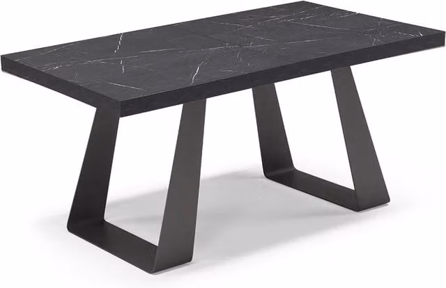 Tavolo da pranzo allungabile Argo Redokasa nero con top in melaminico e design moderno per cucina e soggiorno L/P/H: 160 x 90 x 76 cm, estensibile fino a 240 cm