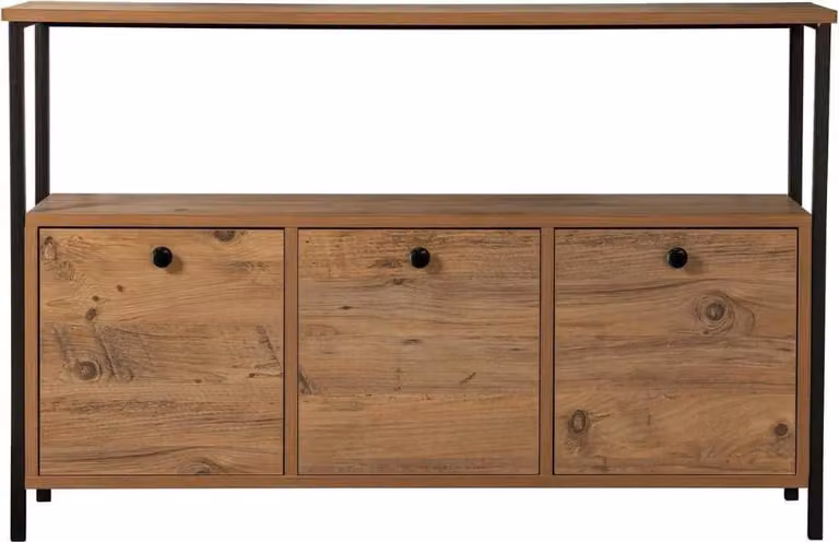 Calicosy - Credenza a 3 ante con 1 ripiano superiore L120 cm - SIENNA