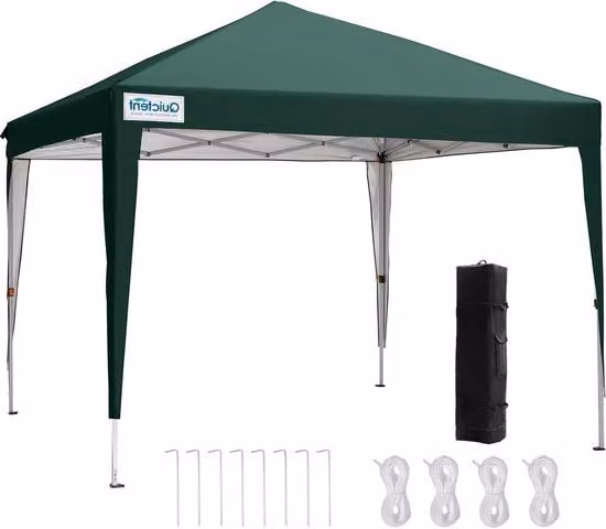 Pergola acqua resistente - stabile e invernale - 3 x 3 m - verde