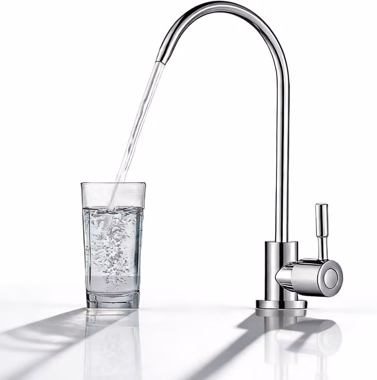 Miscelatore da cucina cromato, girevole a 360°, con rivestimento in zinco, adatto per filtri dell'acqua