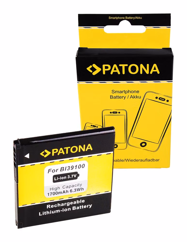 Batteria PATONA compatibile con HTC BI39100 Sensation XL BI39100, capacità: 3,8 Volt, 1700 mAh