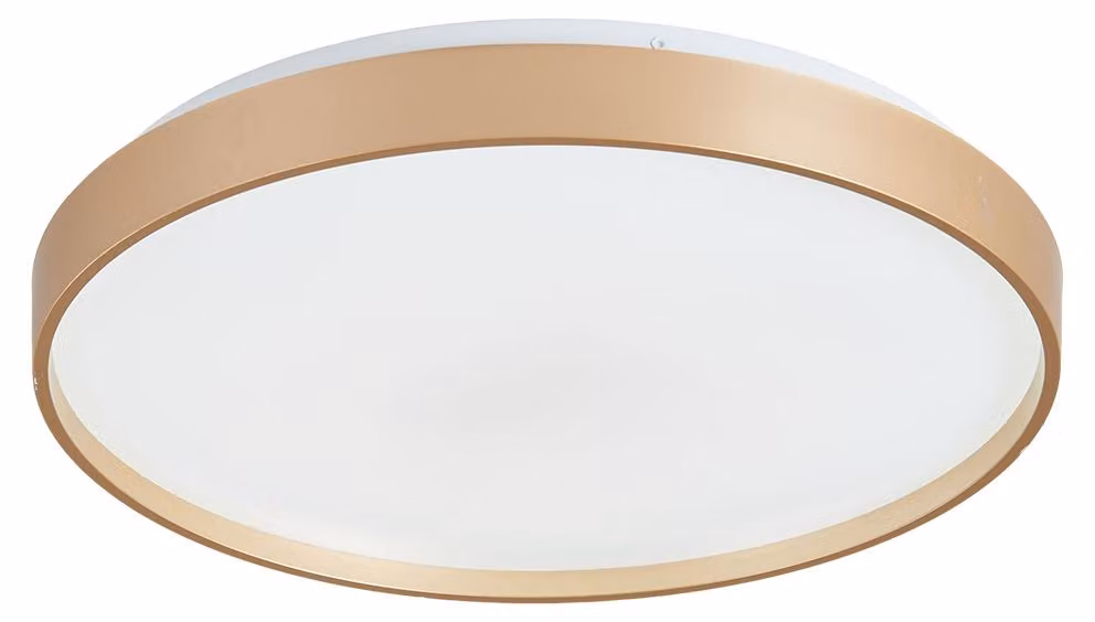 Zimilo, plafoniera LED da 36W, diametro 38cm, lampada da soffitto moderna, con temperatura di colore regolabile da 3000K a 5000K, ideale per soggiorno, camera da letto e cucina, finitura dorata