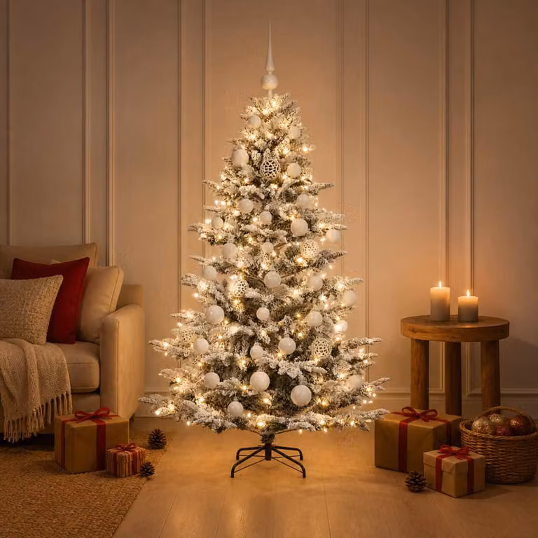 vidaXL Albero di Natale artificiale con palline 150 cm 150 LED