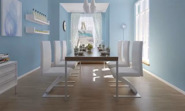Sedie da Pranzo 6 pz Bianche in Similpelle 160566
