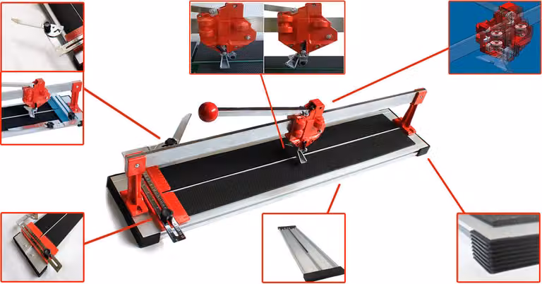 Tagliapiastrelle, lunghezza 1200 mm. Macchina per tagliare piastrelle. Tagliapiastrelle manuale