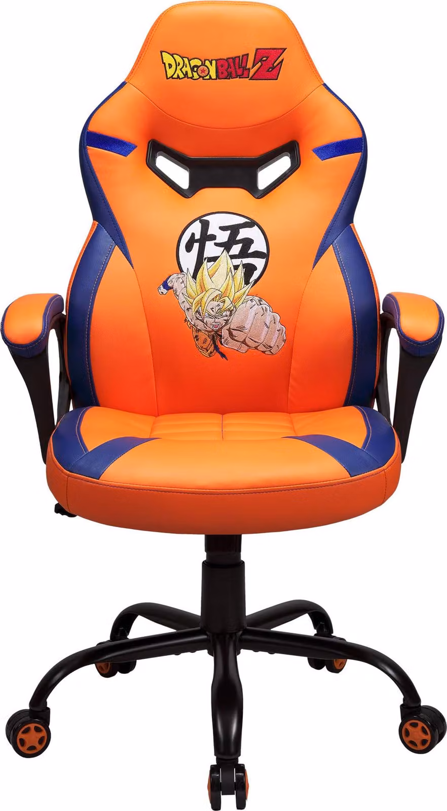 Sedia da gaming Dragon Ball Z, ergonomica, regolabile in altezza, color arancione