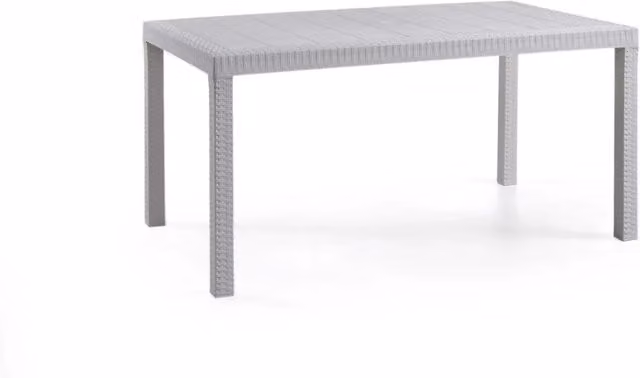 Tavolo da giardino moderno Keter Houston in polipropilene bianco resistente ai raggi UV