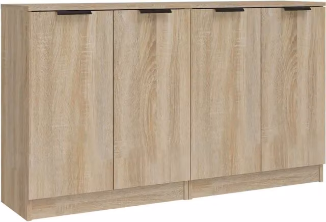 Credenze 2 pz | Madia | Buffet da pranzo | Armadio da pranzo Rovere Sonoma 60x30x70 cm in Legno Multistrato